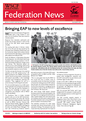 WSCF Federation News 2009 Nov