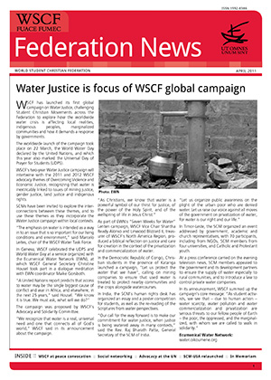 WSCF Federation News 2011 Apr